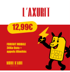 L'Axurit - Forfait Catalan illimité 30Go Data à partir de 12,99€ TTC /Mois L'Axurit - Forfait Catalan illimité 30Go Data à partir de 12,99€ TTC /Mois
