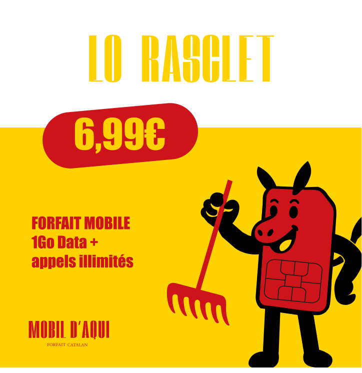 Lo Rasclet - Forfait Catalan Appels/SMS illimités 1Go Data