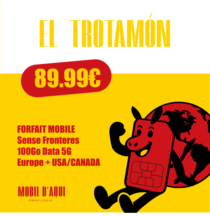 El Trotamón - Forfait Catalan Voyage 5G 100Go