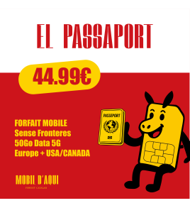 El Passaport - Forfait Catalan Travel 5G 50Go