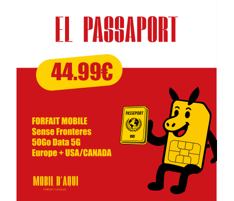 El Passaport - Forfait Catalan Voyage 5G 50Go