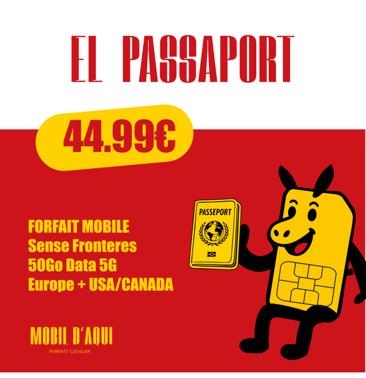 El Passaport - Forfait Catalan Voyage 5G 50Go