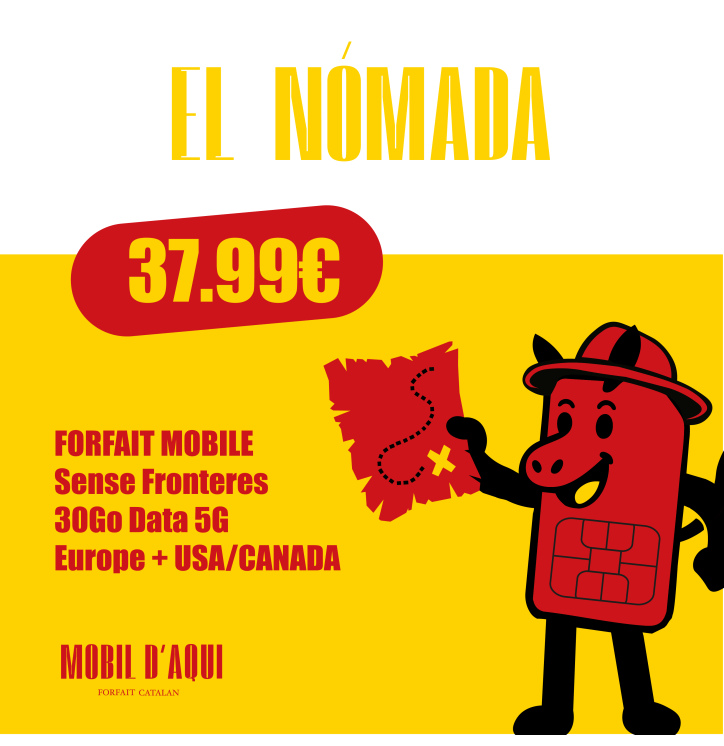 El Nòmada - Forfait Catalan Voyage 5G 30Go