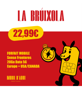 Brúixola - Forfait Catalan Travel 5G 20Go