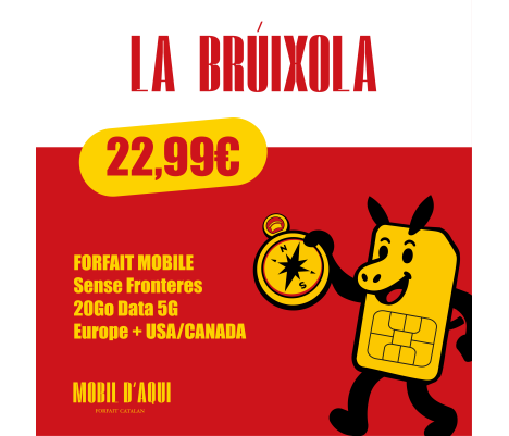 Brúixola - Forfait Catalan Travel 5G 20Go